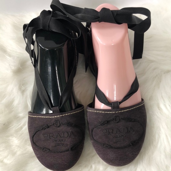 PRADA Strappy Sandal Shoes - Size 38 AUTHENTICATED - Picture 5 of 9